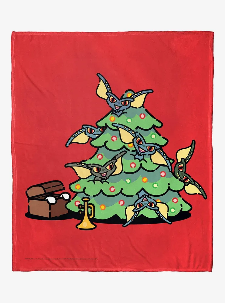 Gremlins Christmas Chaos Silk Touch Throw Blanket