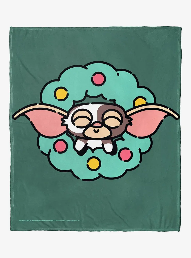 Gremlins Festive Gizmo Silk Touch Throw Blanket