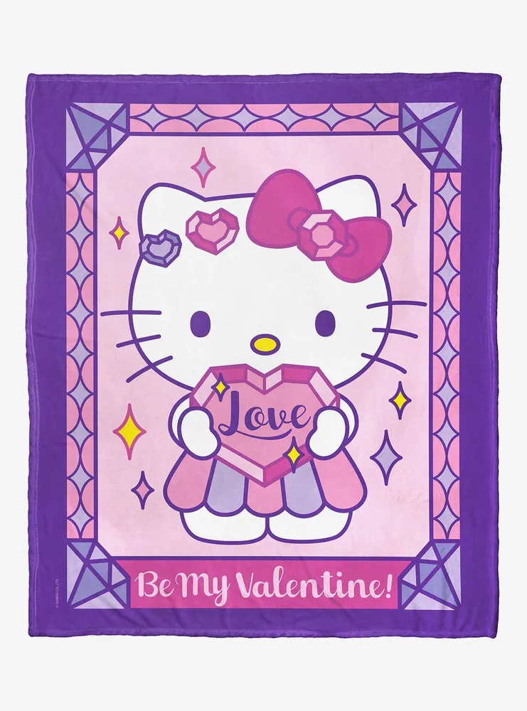 Sanrio Hello Kitty Valentine Love Throw Blanket
