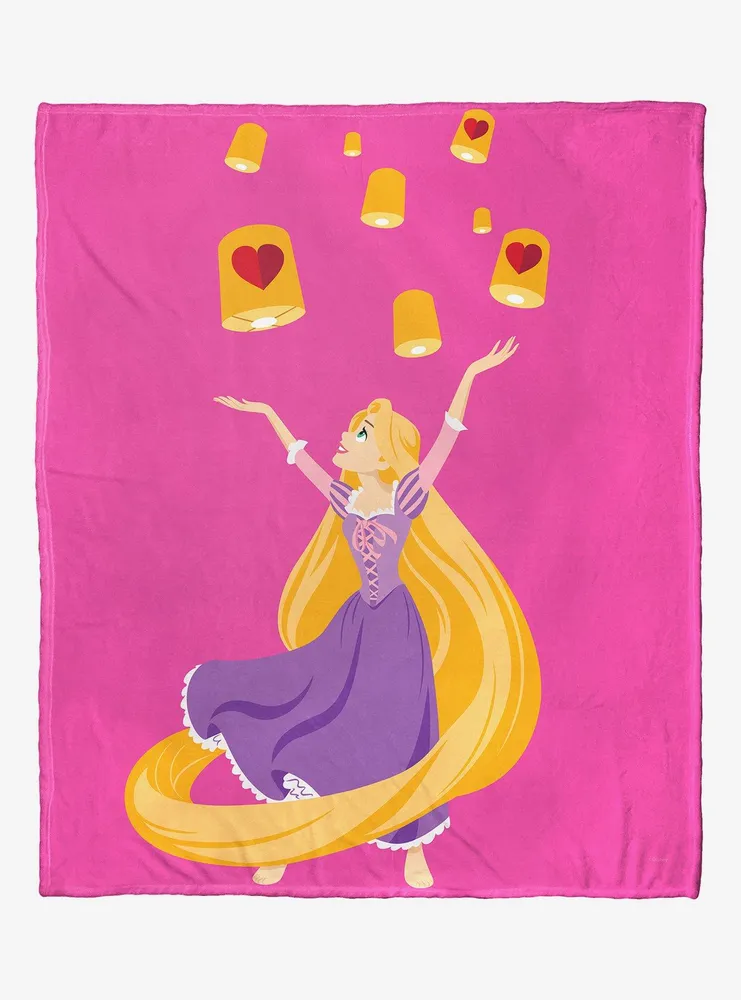 Disney Princesses Floating Valentines Throw Blanket