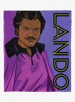 Star Wars Pop Art Lando Silk Touch Throw Blanket