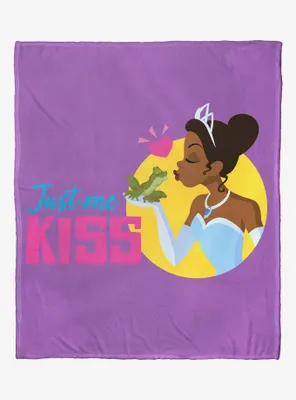 Disney The Princess And The Frog Tiana One Kiss Throw Blanket