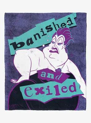 Disney Villains Ursula Banished And Exiled Throw Blanket