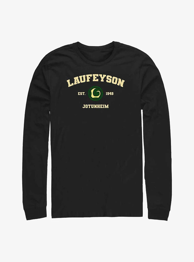 Marvel Laufeyson Jotunheim Collegiate Long-Sleeve T-Shirt