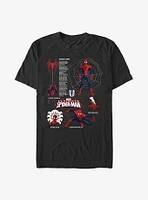 Marvel Spider-Man Spidey Schematics T-Shirt