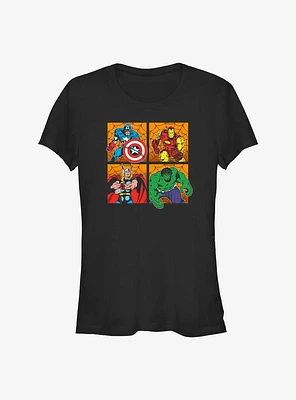 Marvel Avengers Halloween Panels Girls T-Shirt