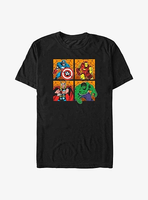 Marvel Avengers Halloween Panels T-Shirt