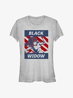 Marvel Black Widow Spy Gal Girls T-Shirt