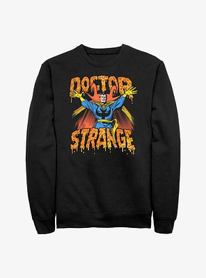 Marvel Doctor Strange Drip Logo Sweatshirt