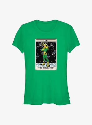 Marvel Loki The Trickster Card Girls T-Shirt