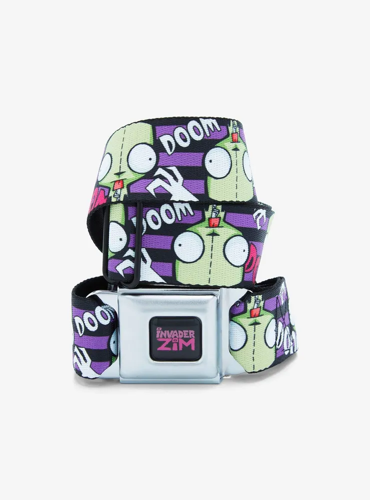 Buckle-Down Invader Zim Checkered Seat Belt Belt