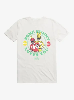 Mighty Morphin Power Rangers Some Bunny Loves You T-Shirt