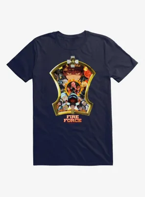 Fire Force Character Badge Fill T-Shirt