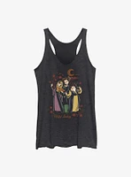 Disney Hocus Pocus Witchful Thinking Girls Raw Edge Tank