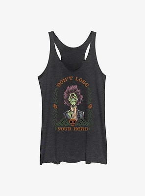 Disney Hocus Pocus Don't Lose Your Head Girls Raw Edge Tank