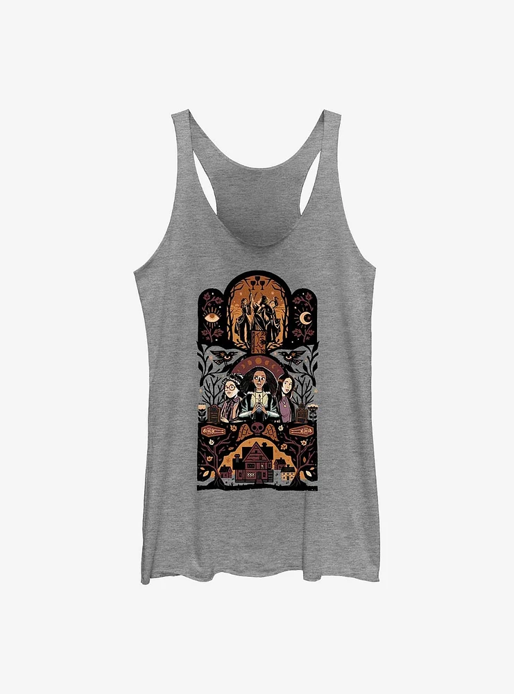 Disney Hocus Pocus Triptic Girls Raw Edge Tank