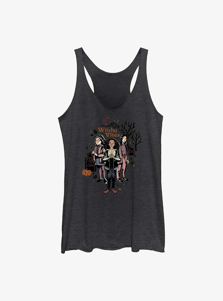 Disney Hocus Pocus Witchy Vibes Girls Raw Edge Tank