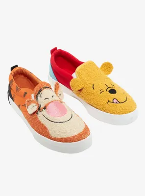 Disney Winnie The Pooh Fuzzy Tigger & Slip-On Sneakers