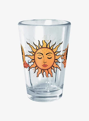 Hot Topic Sun Moon Love Mini Glass 