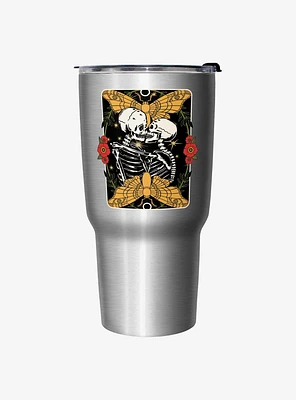 Traditional Skeleton Lovers Travel Mug