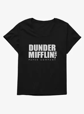 The Office Dunder Mifflin Logo Womens T-Shirt Plus