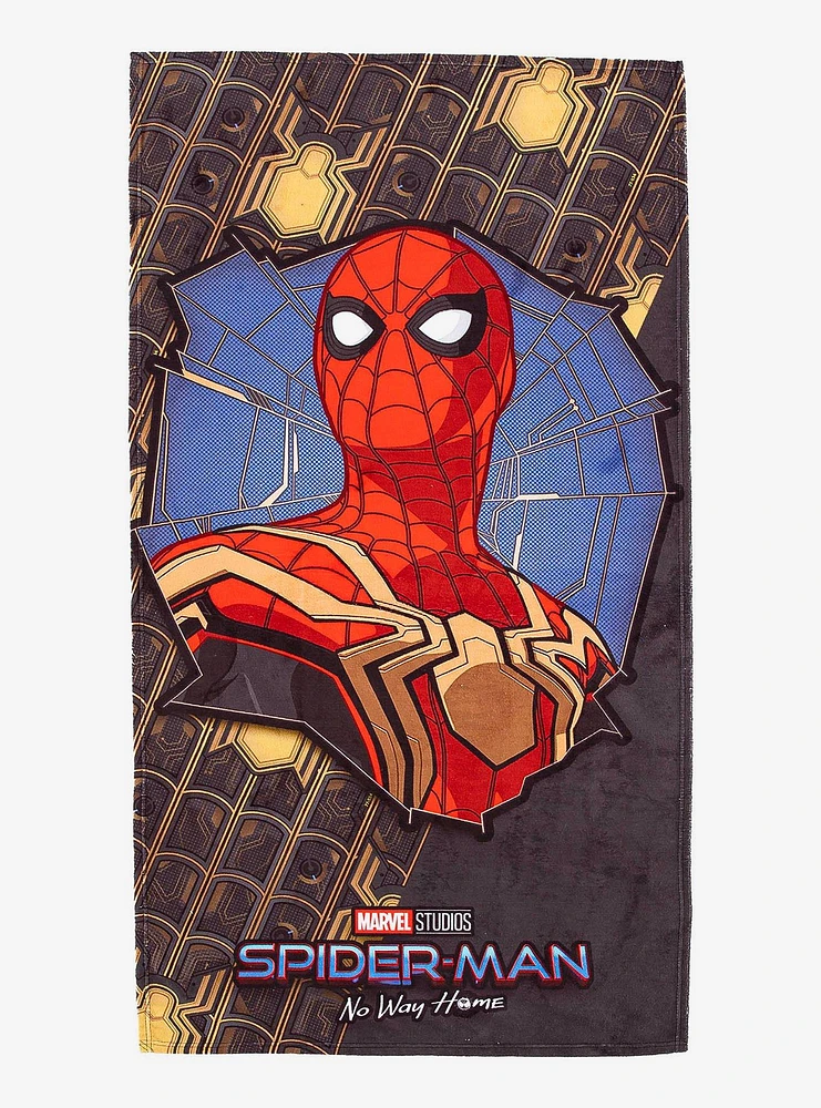 Marvel Spider-Man Gold Spiders Beach Towel