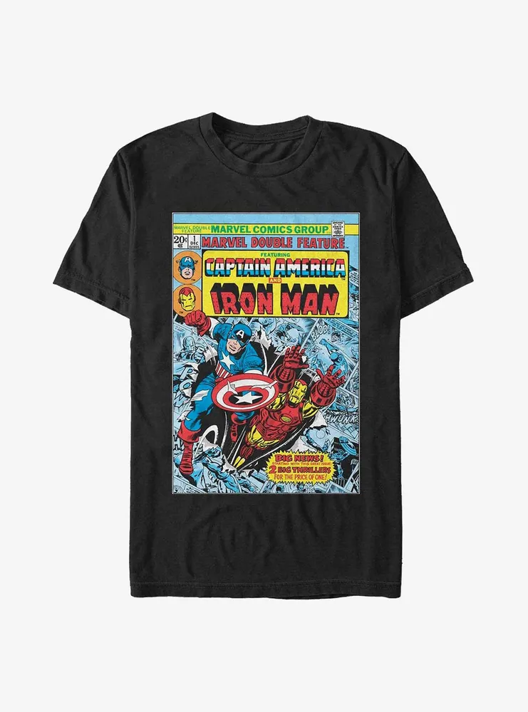 Marvel Avengers Captain America & Iron Man T-Shirt