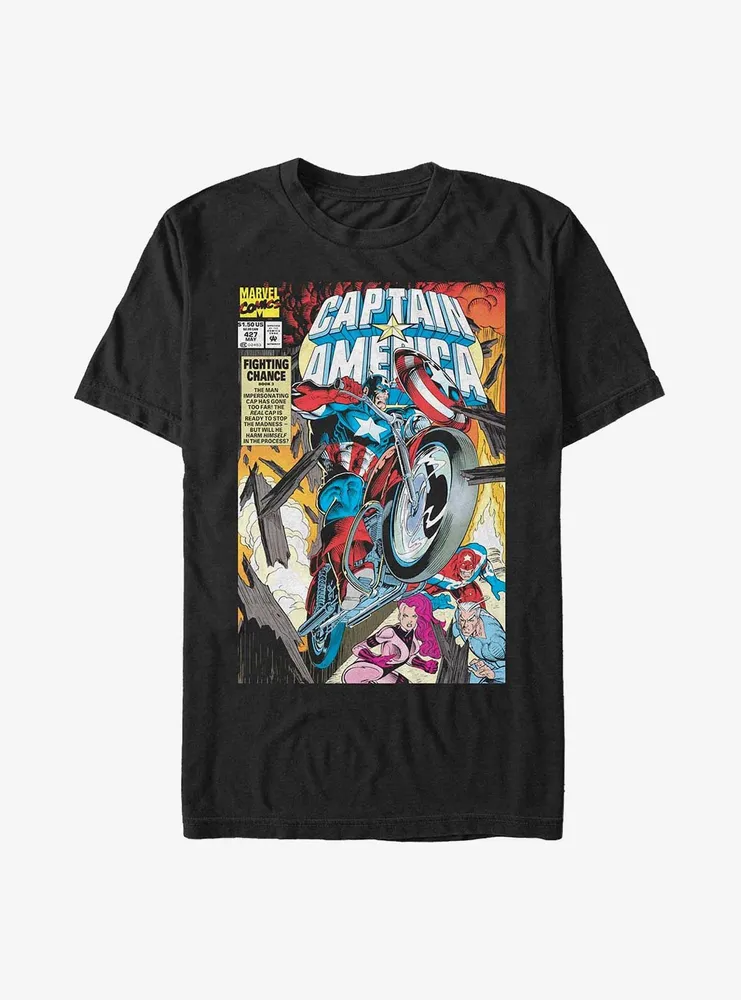 Marvel Captain America Bike Cap T-Shirt