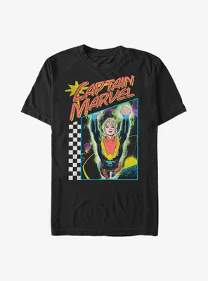 Marvel Captain Neon Pop Poster T-Shirt