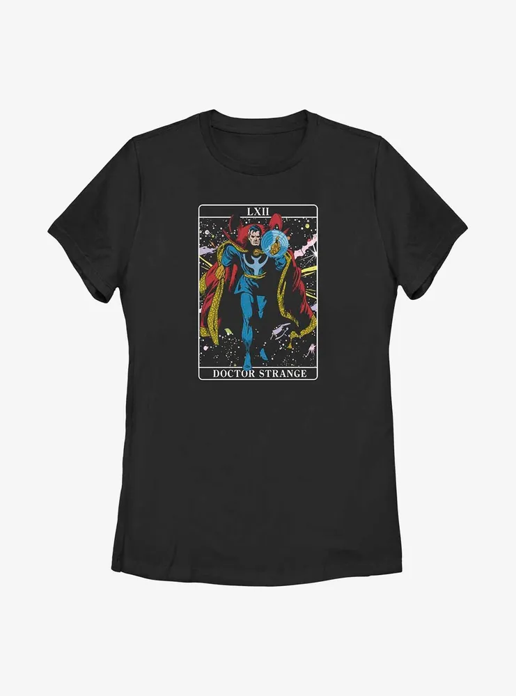 Marvel Doctor Strange Tarot Card Womens T-Shirt