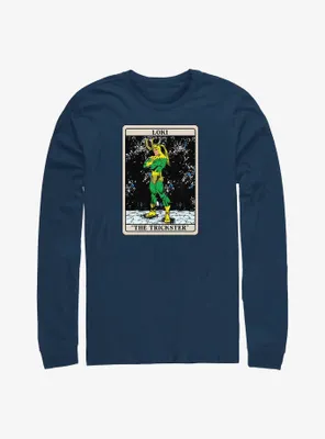 Marvel Loki The Trickster Card Long-Sleeve T-Shirt