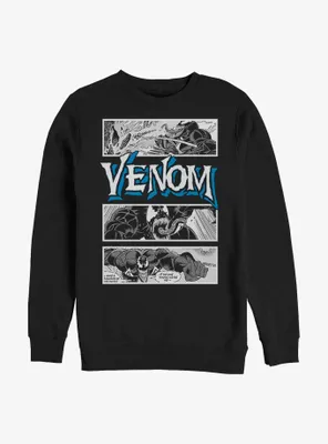 Marvel Venom Comic Panels Logo Sweatshirt