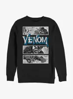 Marvel Venom Comic Panels Logo Sweatshirt