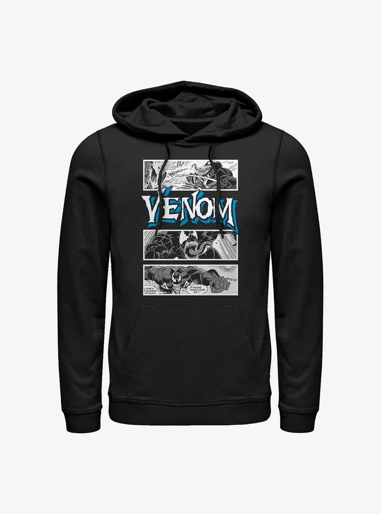 Marvel Venom Comic Panels Logo Hoodie