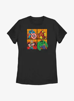 Marvel Avengers Halloween Panels Womens T-Shirt