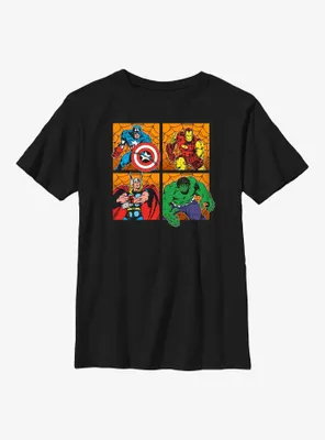 Marvel Avengers Halloween Panels Youth T-Shirt