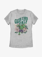 Marvel Hulk Green Vibes Only Womens T-Shirt