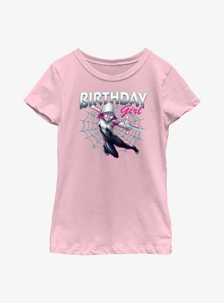 Marvel Spider-Man Spider-Gwen Birthday Girl Youth Girls T-Shirt