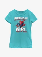 Marvel Spider-Man Web Birthday Girl Youth Girls T-Shirt