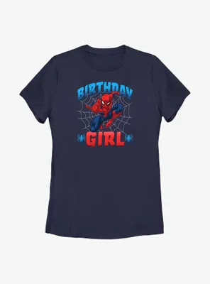 Marvel Spider-Man Spidey Birthday Girl Womens T-Shirt