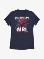 Marvel Spider-Man Web Birthday Girl Womens T-Shirt