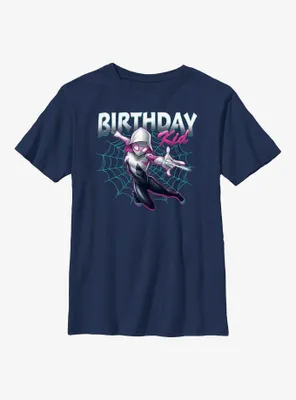 Marvel Spider-Man Spider-Gwen Birthday Kid Youth T-Shirt