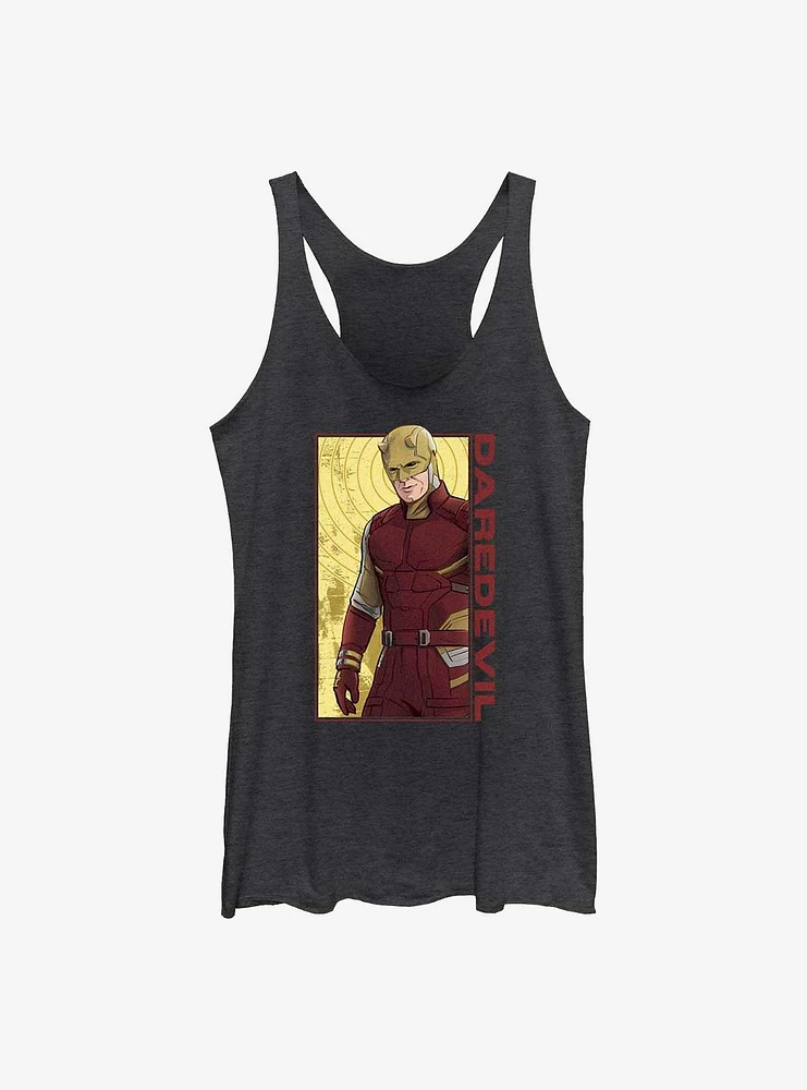 Marvel Daredevil Panel Girls Raw Edge Tank