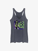 Marvel She-Hulk Let's Do This Badge Girls Raw Edge Tank