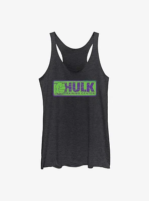 Marvel She-Hulk Hulk Training Center Badge Girls Raw Edge Tank