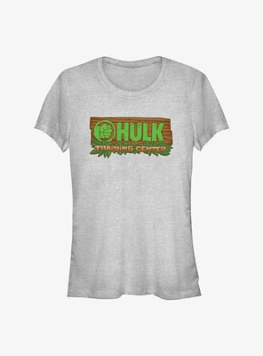 Marvel She-Hulk Leafy Hulk Traning Center Logo Badge Girls T-Shirt