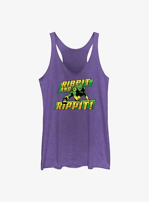 Marvel She-Hulk Ribbit And Rippit Girls Raw Edge Tank