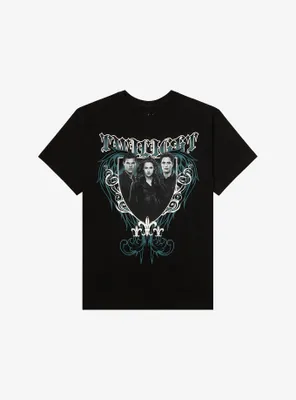 The Twilight Saga Trio Metallic Boyfriend Fit Girls T-Shirt