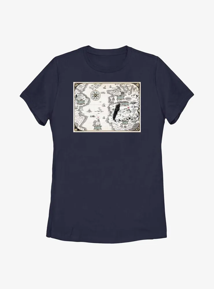 Shadow And Bone Map Womens T-Shirt