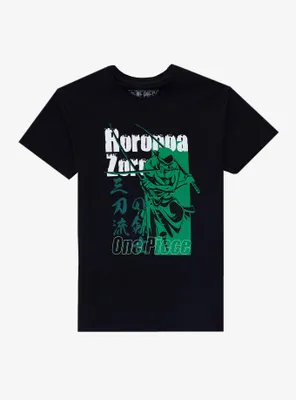 One Piece Zoro Tonal Name Double-Sided T-Shirt